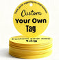 54-108 Pack Custom Hang Tag Personalized Name Paper Tags Customize Any Logo Text Label Tags for Clothes Jewelry Gift Wedding Birthday Favors and Small Business