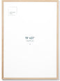 Opposite Wall - 50x70 cm - Natural Solid Oak Wood Picture Frame - Lightweight, Versatile & Shatterproof - Wall Hanging Photo or Poster Frame - Wall Decor for Office, Gallery & Home, 19 3/4 x 27 1/2 in