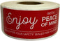 Angel's Peel Lounge Tamper Proof Stickers Roll — Tamper Evident Stickers for Takeout Containers, Drink Lids, Delivery Bags, Writable Self Adhesive Seal Tape Labels for Security - 1x3in 250-COUNTS, RED