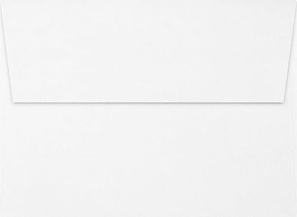 LUXPaper A7 Invitation Envelopes | Peel & Press | 5 1/4" x 7 1/4" | White | 80lb. Text | 100% Recycled | 50 Qty