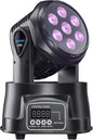 BETOPPER DJ Lights Moving Head,RGBW Mini Stage Lights Moving Head, DMX DJ Disco Lights Sound Activated, Mini Moving Heads Wash Light for Christmas, Parties, Club, Concert, Wedding, Disco Events, 7x8W