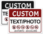 Custom Signs Outdoor Metal,Personalized Street Sign,Create Your Own Sign-Offices、Businesses、Workplaces Address Signs,Indoor and Outdoor Use