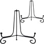 2PCS Premium Black Iron Plate Stands for Display 8 Inch, Decorative Solid Metal Plate Holders for Displaying, Mini Easel, Frame, Book, Card, Plaque, Bowl, Picture Stands for Display