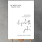 Minimalist Wedding Welcome Sign, Modern Wedding Welcome Sign, Welcome Sign Wedding, Wedding Sign