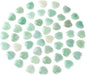 Gerrii 50 Pcs Heart Healing Stone Bulk Quartz Heart Inspirational Stones Gift for Women Love Pocket Polished Natural Energy Balancing Meditation 0.8 Inch(Green)