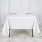 Efavormart Premium Polyester Square Table Overlay 70"x70" White - 220GSM Wrinkle-Resistant Table Topper for Weddings & Parties