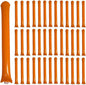 40pcs Round headTeam Spirit Boom Sticks Thunder Sticks Cheering Sticks Team Spirit Plastic Cheerleading Spirit Stick Clapper Inflatable Noise Maker Sports Supply (Orange)
