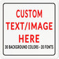 Custom Sign Personalized Custom Metal Sign, Customize For Office, Business, Workplace, Office, Home, Delivery Signs 12x12