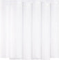 5 Pack White Fringe Foil Curtain 3.2ft x 8.2ft Tinsel Backdrop Streamers for Birthday Party Decoration Wedding Christmas