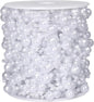 98FT Pearl Beads String Garland, 8mm 3mm White Faux Pearl Beads Roll Strand Bulk for Wedding Party Flower Christmas Decoration DIY Craft