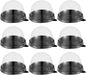 NUOBESTY Individual Cupcake Boxes 100pcs Round Plastic Transparent Dome Cupcake Boxes Egg-Yolk Puff Food Container Single Dome Boxes Baking Packing Box - Black