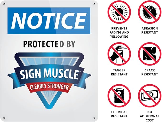 Custom OSHA Style Notice Sign 12" x 18" Plastic Sign, Customizable "Your Text Here", by AccuformNMC Made in USA