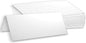 Hamilco Blank Tent Name Place Table Cards 3 1/2" x 11" Folded Card Stock - White Cardstock Paper 80lb Cover - 100 Pack