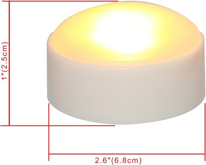LED Pumpkin Lights with Remote and Timer, Battery Operated Bright Flickering Flameless Candle Lights for Pumpkin Decor, Jack-O-Lantern Halloween Party Decorations, White Color, 4 Pack(with 1 Remote)