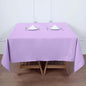 Efavormart 70" Lavender Square Polyester Tablecloth for Dining Table, Wedding, Party, Event, Banquet, Restaurant Decoration