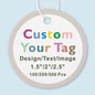 100/200/500 Pack Custom Round Tag Personalized Name Paper Tags Customize Any Logo Text Label Tags for Clothes Gift Jewelry Handmade Business Wedding Birthday Favors