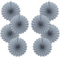 Gray Party Decorations,Wedding Decorations for Party Events Accessories,Anniversary Decorations,Birthday Decorations for Men,12in Hanging Paper Fans 30 Color DIY Set(Gray)