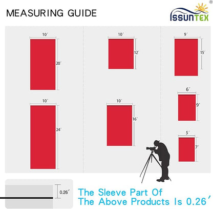 ISSUNTEX 10X16 ft Background Muslin Backdrop, Photo Studio, Collapsible High Density Screen for Video Photography and Television-Red