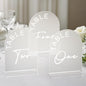 Frosted Arch Wedding Table Numbers 1-30 with Stands, 5x7 Inch Acrylic Arch Sign with Holder for Wedding Reception Table Centerpiece Decoration(New)