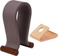 Wood Headphone Stand for Desk - Headset Holder Cute Gaming Wooden Headphones Hanger Hook Rack Base Storage Head Phone Accessories