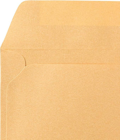 JAM PAPER 9 x 12 Open End Catalog Metallic Envelopes - Gold Stardream - 50/Pack