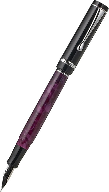 Conklin Duragraph Fountain Pen Purple Nights - Medium Nib, Elegant Writing Instrument with Rich Purple Finish