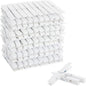 Juvale Wooden Clothespins - Outdoor Drying & Heavy-Duty Clothes Pins - White Clothespins for Home Decor & Photo Clips - Craft Projects & Wood Clips - Pack of 100, White, 4 in