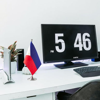 Philippines Flag Philippine Flags, Small Mini Philippine Desk Flag, Used for Table Office Classroom Home Patriotic Events Decorations