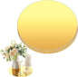 Thyle 12 Pcs 10 Inch Acrylic Round Mirrors for Tables Centerpieces Circle Mirrors Candle Plates for Wall Wedding Table Centerpieces for Baby Shower Party, Thickness 1 mm (Gold)