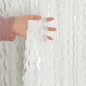 4 Pack White Door Streamers Foil Backdrop - 3.3x6.6ft Metallic Tinsel Foil Fringe Curtains Photo Booth Backdrop for Party Decoration