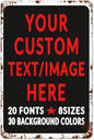 Custom Sign Personalized Custom Metal Sign, Customize For Office, Business, Workplace, Office, Home, Delivery Signs 8x12