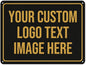 Custom Metal Sign - Personalized With Text, Photo, Logo - Indoor/Outdoor Use - 12"x16"