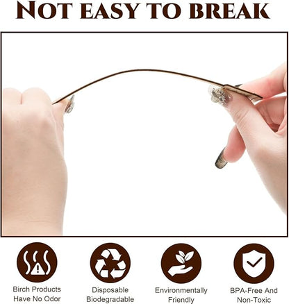 200 Pieces Wooden Coffee Stirrers, 6 inch Disposable Coffee Stir Sticks, Hot Drink Beverage Stirring Swizzle Stir Stick Coffee Mixer for Coffee, Milk, Juice, Cocktail, Chocolate