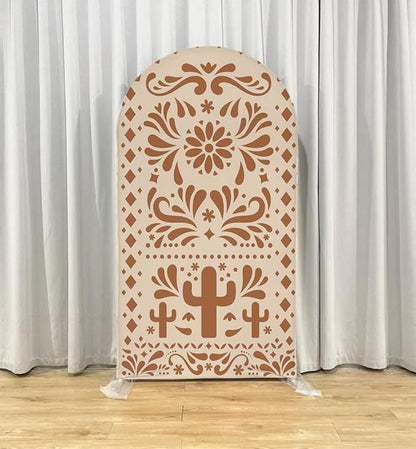 Mexico Theme Arch Stand Covers Fiesta Wedding Party Elastic Fabric Background Birthday Baptismx Baby Shower Decor Props (67x150cm(2.2x5ft),G-3741)