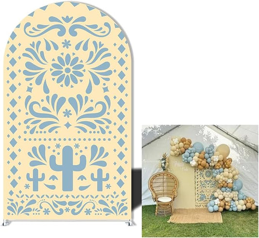 Mexico Theme Arch Stand Covers Fiesta Wedding Party Elastic Fabric Background Birthday Baptismx Baby Shower Decor Props (Customized,G-3743)