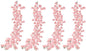 4 Pcs Pink Artificial Rose Vine Hanging Faux Flowers Garland for Wedding Anniversary Birthday Party Background Arch Garden Home Wall Room Decor