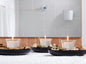 WGV Flare Lip Cylinder Tea Light Votive Candle Holder 2.4" W x 1.75" H, Clear Oyster Glass Cup, Small Accent Decor, 1 Pc