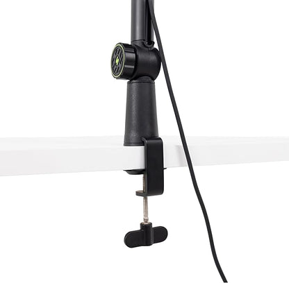 Shure by Gator Deluxe Articulating Desktop Podcasting Mic Boom Arm with Cable Management Channel; (SH-BROADCAST1)