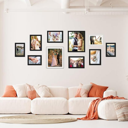 KTKDE A4 Picture Frame White Wooden Photo Frame for Certificate Poster and Photo, 8.3x11.7 Frame with Shatter Resistant Plexiglass Home Decor best gift
