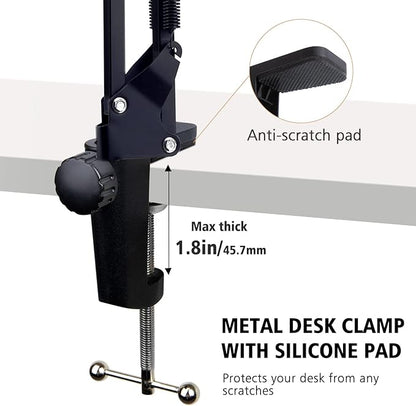 For Elgato Wave 3 Boom Arm Microphone Stand, Professional Mic Boom Arm Mic Stand Compatible with Elgato Wave:3 USB Condenser Microphone by SUNMON