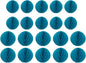 20pcs Honeycomb Decoration Paper Flower Balls Tissue Paper Pom Poms for Birthday Wedding Home Decor (3inch+6inch, Teal)