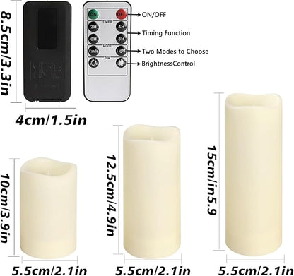 48 Packs Flameless Led Candles, Battery Candles,Simulate Flame,Waterproof Outdoor Indoor Candles with10-Key Remotes and Cycling 24 Hours Timer for Wedding, Table, Festival,Home Decoration…