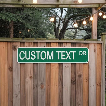 Custom Signs Metal, Personalized Reflective Street Signs for Outdoor, 4x18 Inches, Single/Double Sided, Fade Resistant .040 Aluminum, Ideal for Address, Parking