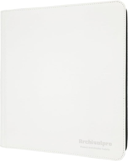 12 Pockets Premium Card Binder 480 Cards Trading Card Binders Side Load Card Storage Display Album(12 Pocket 480 Card Slot,White)