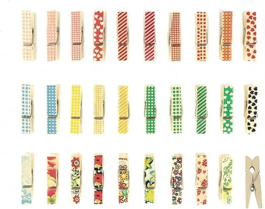 80 Pieces Colorful Painted Wood Clothespins for Craft Mini Photo Clips Wooden Clothespin Small Clothes Pins for Photos Pictures Display Wooden Clothe Photo Paper Peg Decorative Clothespins for Wedding