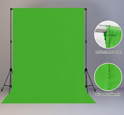 10x20FT Large Green Screen Backdrop Solid Color Photography Background Studio Photo Props