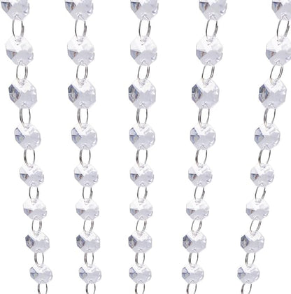 16 Feet Crystal Acrylic Gems Bead Garland Strands Manzanita Crystals Tree Garlands Christmas Decoration
