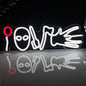 Horror Movies Love Neon Signs For Wall Decor, LED Neon Light for Movie Night Party Gothic Led Light Up Signs for Room Bar Man Cave Movie Night Party Halloween Decorations Gifts