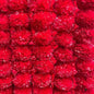 Artificial Marigold Garland for Decoration, Diwali Decorations Pack of 5 - Marigold Garland Flowers for Diwali Pooja -Traditional Indian Decoration (Red 5 PC | 4 to 4.5ft) Hashcart®