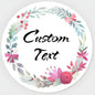 Custom Stickers for Weddings, Birthdays & Businesses - Personalized Labels with Your Logo - Waterproof, Fade and Heat Resistant - Pack of 100-1000 (Wreath U, 3.5 Inch)